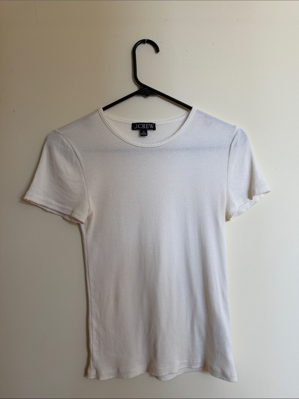 J.Crew Fine Rib Short Sleeve T-Shirt - Picture 2 of 3